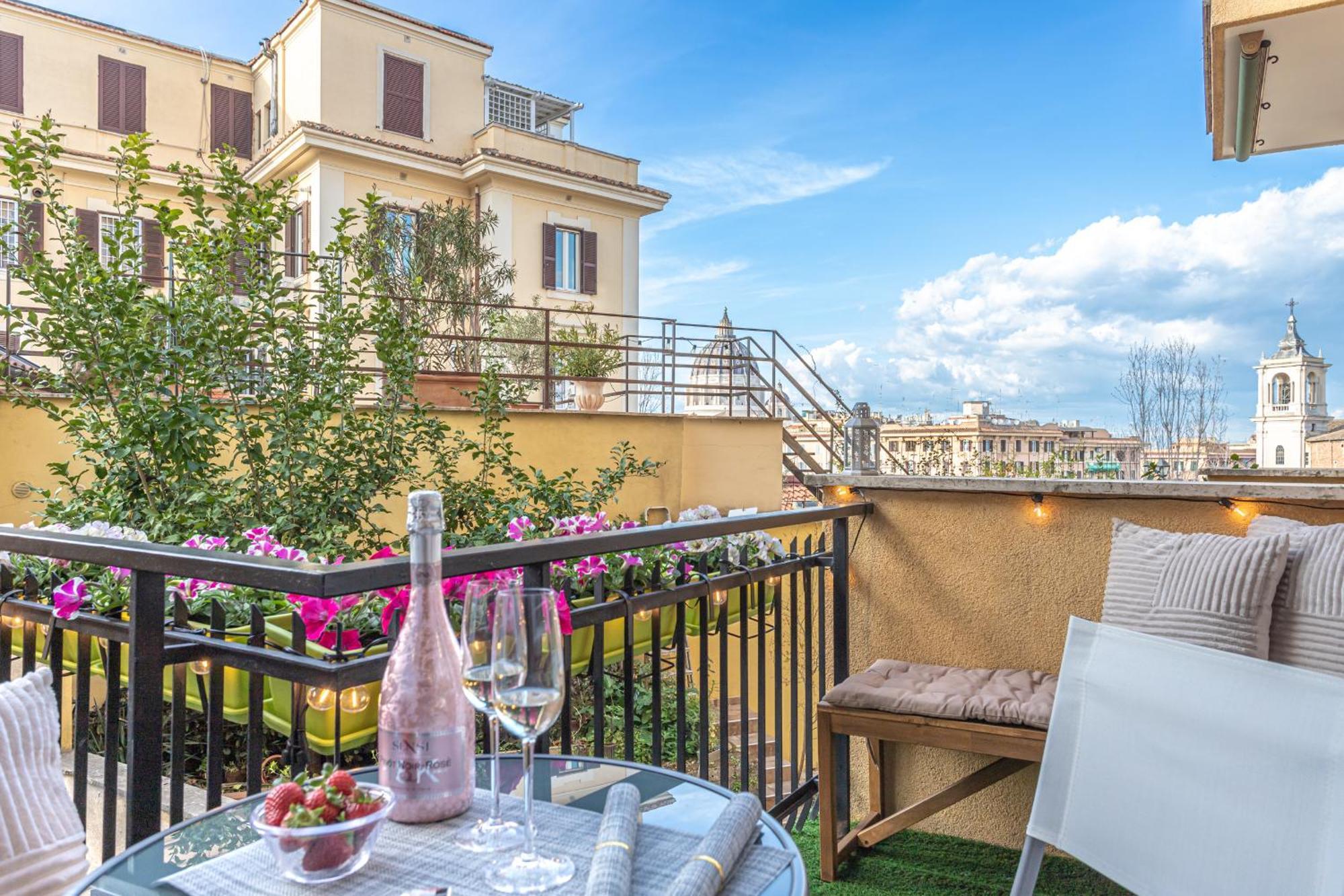 Apartmán San Pietro Panoramic View Řím Exteriér fotografie